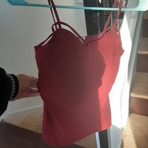 No Boundaries Maroon Tank Top